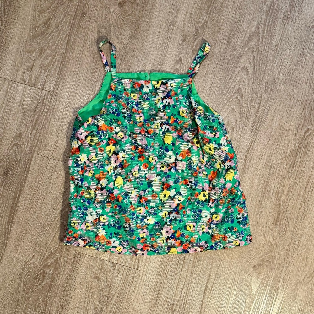 Maeve Anthro Lightweight Floral Tank Top